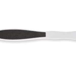 Raspa Podologica Doppia Faccia Inox 23,5 cm con Manico in Plastica - 50 pz