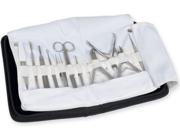 Kit Podologia Professionale in Acciaio Inox 11 Strumenti - 3 kit