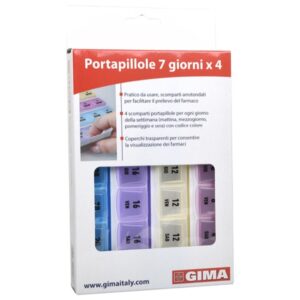 Portapillole Settimanale 7 Giorni x 4 Scomparti in Italiano - 20 pezzi - 2