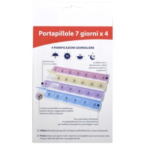 Portapillole Settimanale 7 Giorni x 4 Scomparti in Italiano - 20 pezzi - 3