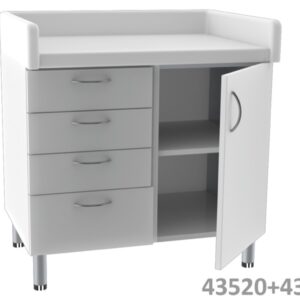 Fasciatoio per Neonato 92x62 cm Bianco Imbottito Optional per Unità Base Doppia - 2
