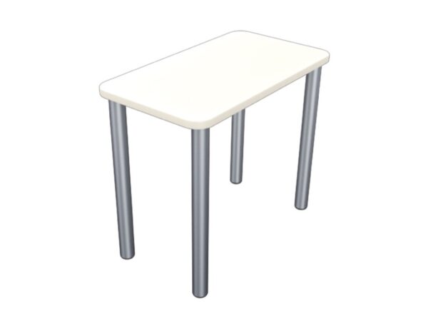 Tavolo per Camera da Letto Piano Agglomerato Legno, Bordi ABS, Avorio, Smontato