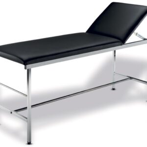 Lettino da Visita Medica in Acciaio Cromato Tubolare diametro 25x25 mm