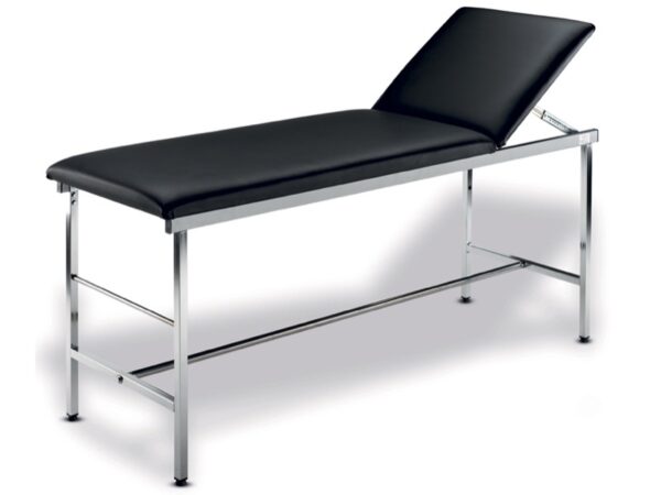 Lettino da Visita Medica in Acciaio Cromato Tubolare diametro 25x25 mm