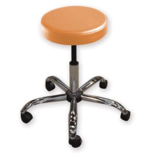 Sgabello Girevole Ambulatorio diam. 33 cm, Altezza 47-57 cm - Albicocca - 2 pz