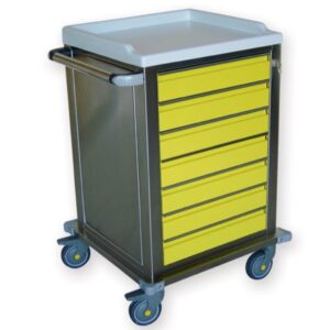 Carrello Modulare in Acciaio Inox con 7 Cassetti per Ambulatorio