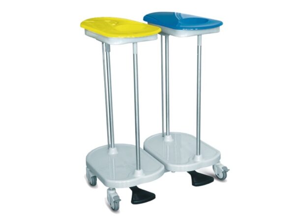 Carrello Portasacco Biancheria a Pedale - 2 Sacchi