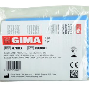 Banda Elastica per Fisioterapia Latex Free 1,5 m x 14 cm x 0,35 mm Blu - 40 pz - 3