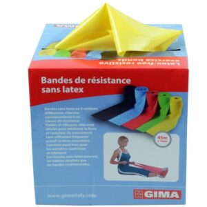 Banda Elastica Latex-Free per Fisioterapia - 45 m x 14 cm x 0,20 mm - Gialla - 2 - 3