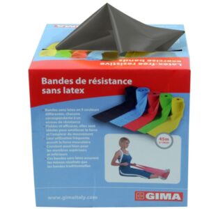Banda Elastica Latex-Free per Fisioterapia 45 m x 14 cm x 0,40 mm Nera - 3