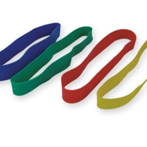 Set di 4 Bande Elastiche Tonificanti Piatte in Lattice per Fisioterapia - 15 set - 1