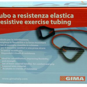 Tubo Elastico in Lattice con Maniglie 125 cm x 1,5 mm X-Soft Giallo - 15 pz - 3