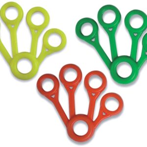 Set da 3 Esercitatori per Dita Riabilitazione con Resistenze Leggera Media Alta - 1