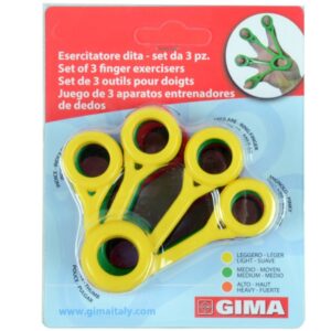 Set da 3 Esercitatori per Dita Riabilitazione con Resistenze Leggera Media Alta - 3