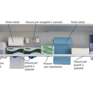Pensile Multiuso per Ambulatorio Large Bianco - 1