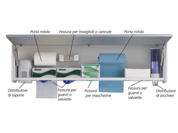 Pensile Multiuso per Ambulatorio Large Bianco