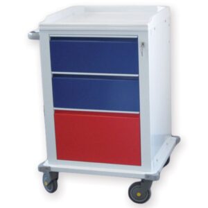 Carrello Modulare Verniciato con 2 Cassetti Medi e 1 Cassetto Grande