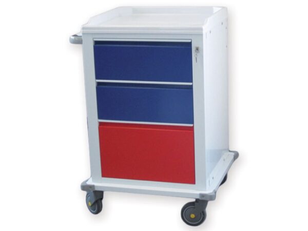 Carrello Modulare Verniciato con 2 Cassetti Medi e 1 Cassetto Grande