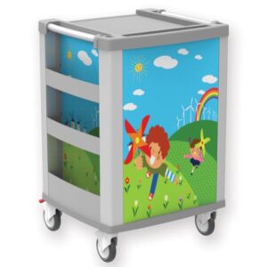 Carrello Kart Pediatrico Compatto con 2 Cassetti Medium e 2 Large - 3