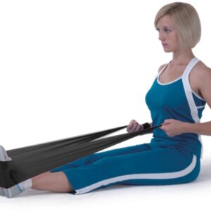 Banda Elastica per Fisioterapia Latex-Free 1,5 m x 14 cm x 0,40 mm Nera - 30 pez - 2