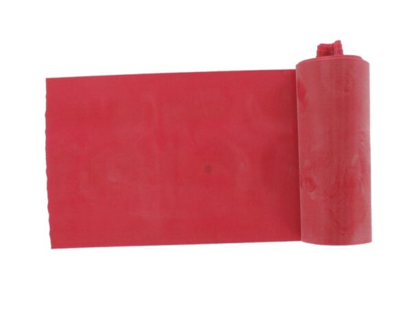 Fascia di Resistenza Latex Free per Fisioterapia 5,5 m x 14 cm x 0,30 mm Rossa -