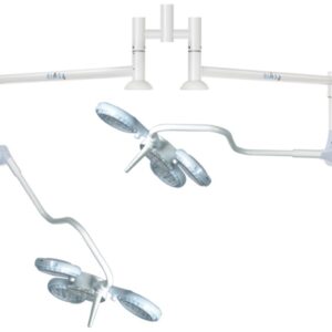 Lampada Scialtica LED Quattroluci Doppia a Soffitto - 2