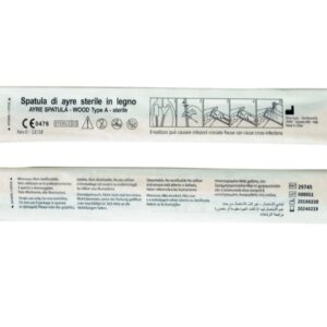 Spatula di Ayre in Legno 18 Cm Sterile DM IS Tipo A 100 Pezzi - 2