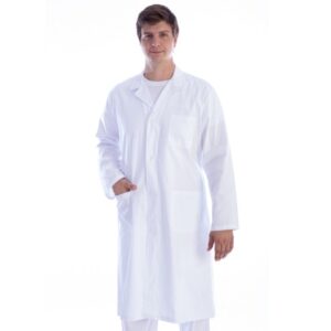 Camice Bianco Donna Cotone/Poliestere 60/40 con 5 Bottoni - Taglie XS-XL - 8 pz - 4