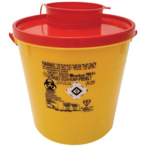 Contenitore per Rifiuti Taglienti Linea PBS 6 Litri diametro 21,4x24 cm - 55 pz - 1