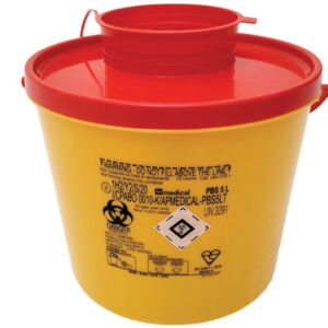 Contenitore Rifiuti Taglienti Linea PBS 5 Litri diam. 21,4x19,5 cm - 55 pz - 1