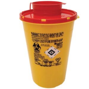 Contenitore Rifiuti Taglienti Linea PBS 2 Litri diametro 14x21 cm - 150 pezzi - 1