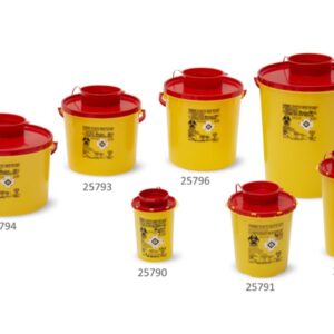 Contenitore Rifiuti Taglienti Linea PBS 2 Litri diametro 14x21 cm - 150 pezzi - 3