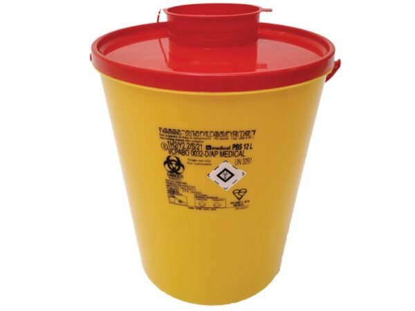 Contenitore Rifiuti Taglienti Linea PBS 12 Litri diam. 25x31,3 cm - 50 pz