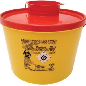 Contenitore Rifiuti Taglienti Linea PBS 7 litri diametro 25x h 19,5 cm - 40 pz - 1