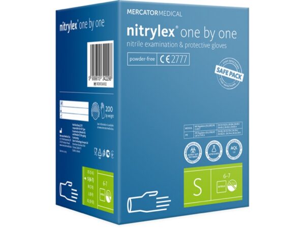 Guanti in Nitrile Nitrylex Classic senza Polvere - Taglie S-XL - 2000 pz