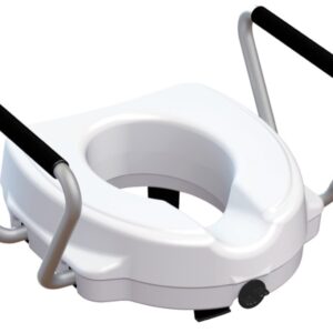 Rialzo WC con Braccioli Fissi o Reclinabili, Alluminio, Altezza 12,5 cm - 3 pz - 1