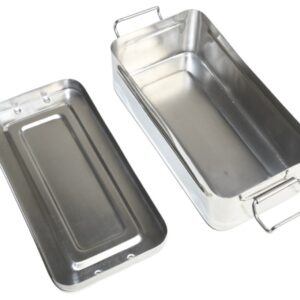 Scatola Inox con Manici Autoclavabile 134°C - Misure 20x10x4-5 cm - 12 pz - 3
