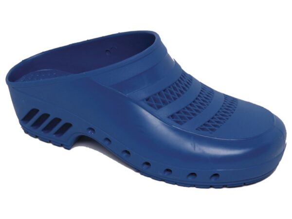 Zoccoli Sanitari Blu Tomaia Forata, Made in Italy - Taglie 34-48 - 8 paia