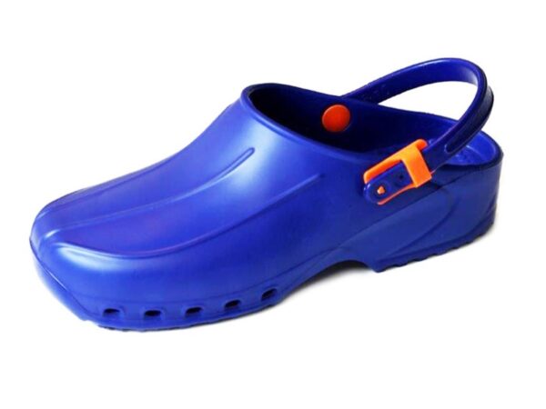 Zoccoli Sanitari Ultraleggeri Blu con Cinturino - Taglie 34-47 - 6 paia