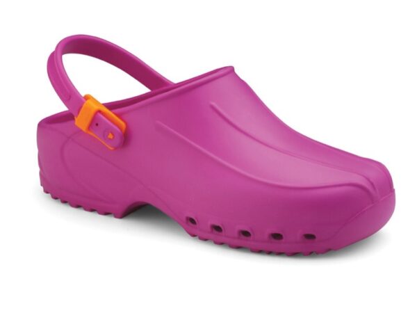 Zoccoli Sanitari Ultraleggeri Fucsia con Laccetto - Taglie 35-41 - 6 paia
