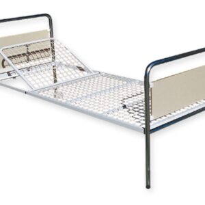 Letto Ospedaliero Standard Plus Cromato, Rete Rigida, Schienale Regolabile - 3