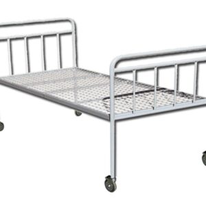 Letto Standard in Acciaio con Rete Rigida e Testiera - 2