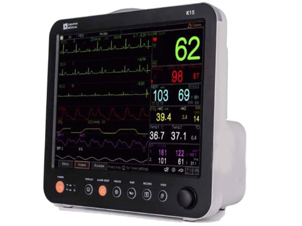 Monitor Multiparametrico K15 Touchscreen 15" per Adulti, Pediatrici e Neonati