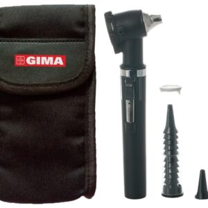 Otoscopio F.O. Gimalux con Lente 3X e Test Pneumatico - 3 Colori - 4 pezzi - 1