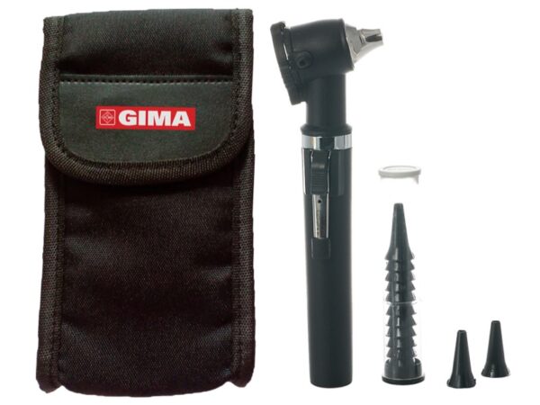 Otoscopio F.O. Gimalux con Lente 3X e Test Pneumatico - 3 Colori - 4 pezzi