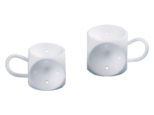 Pessario Cubico in Silicone con Drenaggio Bianco - Diametri 25-37 mm - 8 pezzi