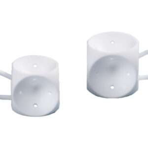 Pessario Cubico in Silicone con Drenaggio Bianco - Diametri 25-37 mm - 8 pezzi - 2