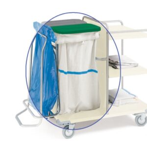 Sacca Porta Rifiuti per Carrelli Sanitari Lavabile in Tessuto Sintetico - 8 pz - 2