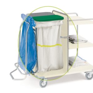 Sacca Porta Rifiuti per Carrelli Sanitari Lavabile in Tessuto Sintetico - 8 pz - 3
