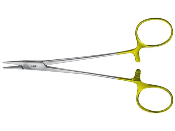 Aesculap Porta-Aghi Baby-Crile-Wood Durogrip in CT Retto - 2 pezzi